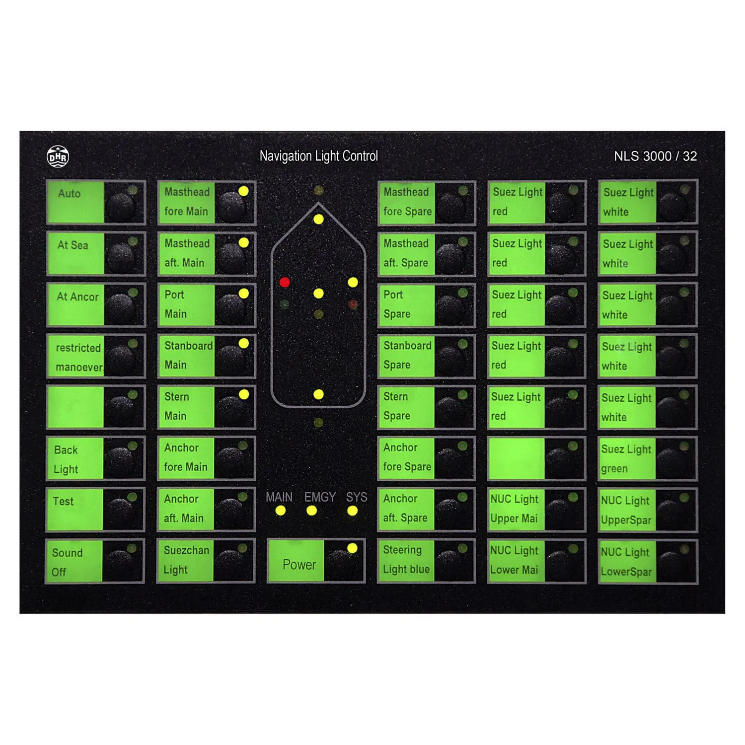 Nav Light Control Panel